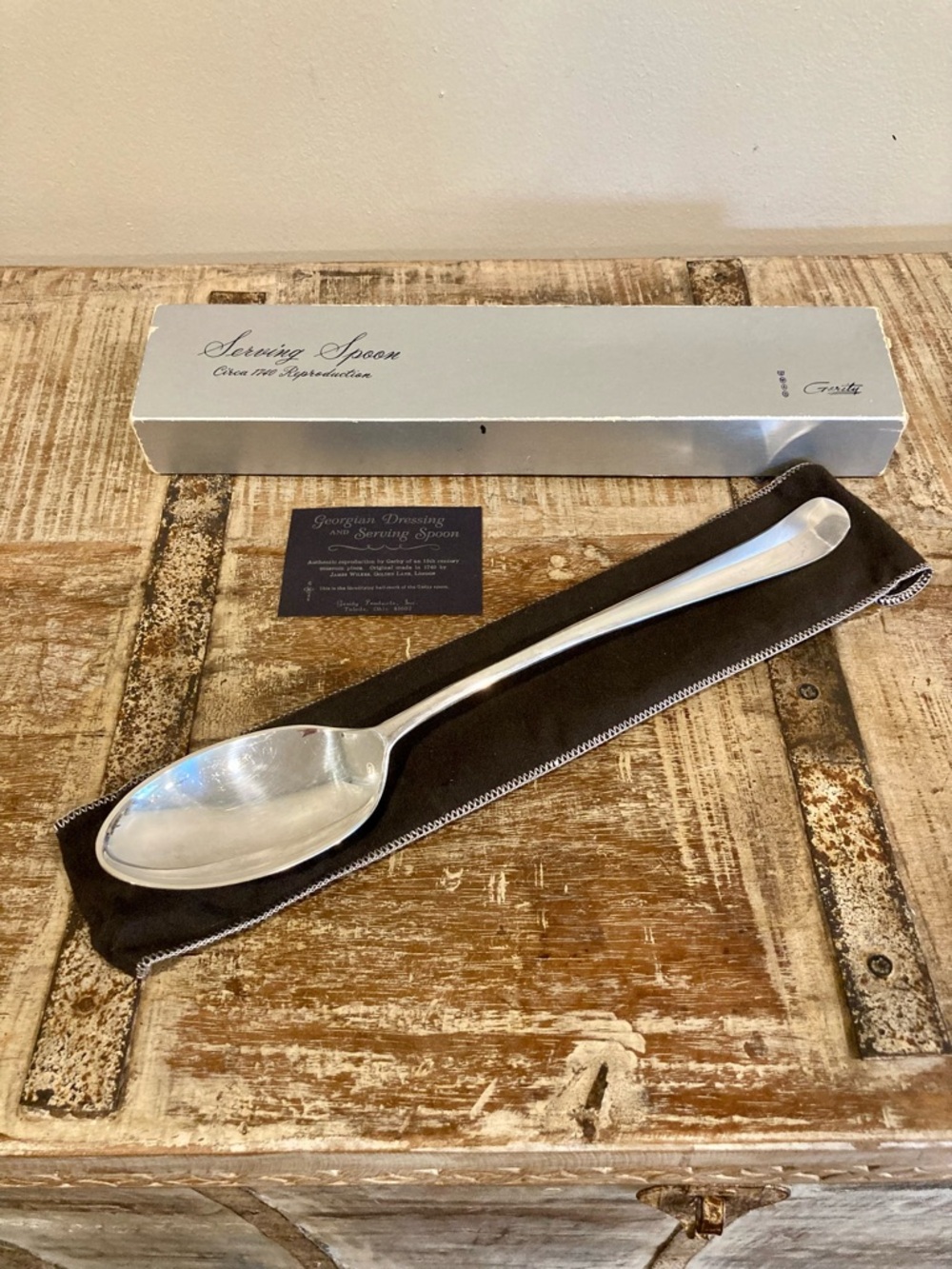 Gerity Reproduction Georgian Dressing and Serving Spoon 13”